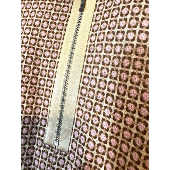 ANN TAYLOR Women's Skirt sz10 Mini Pink Ivory Wool Blend Lined Side Zip … - Picture 5 of 12